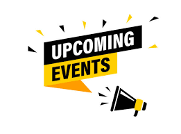 Upcoming events with a megaphone