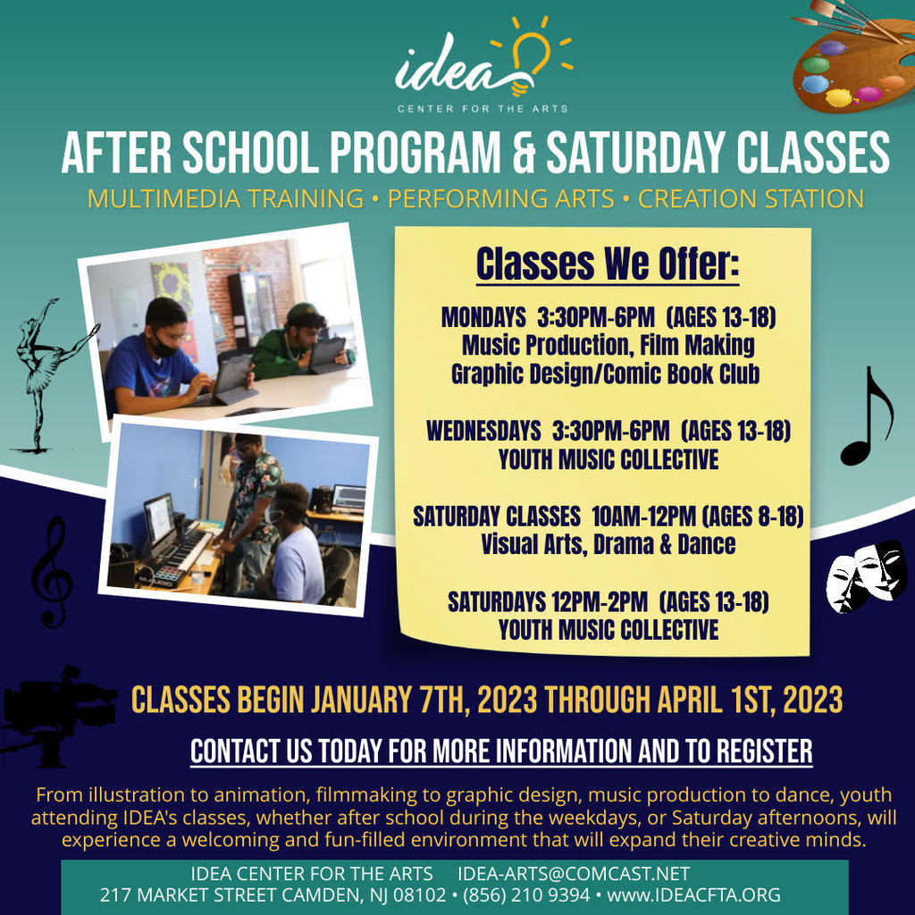 IDEA center for the arts information flyer