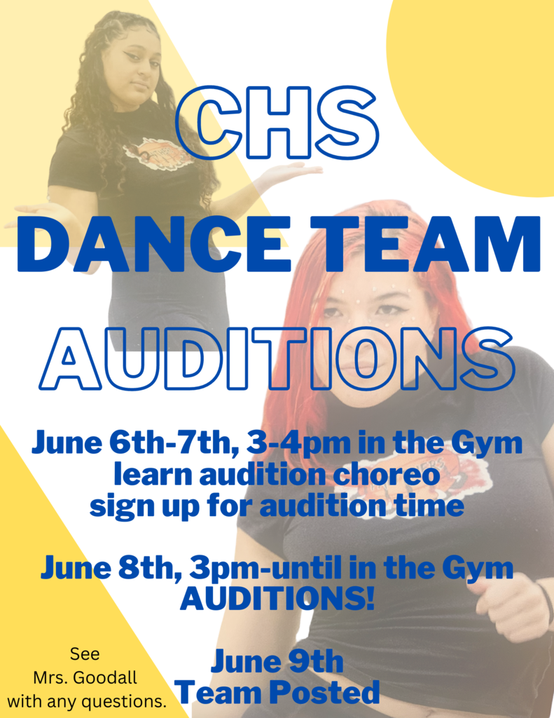 CHS Dance Team Audition flyer