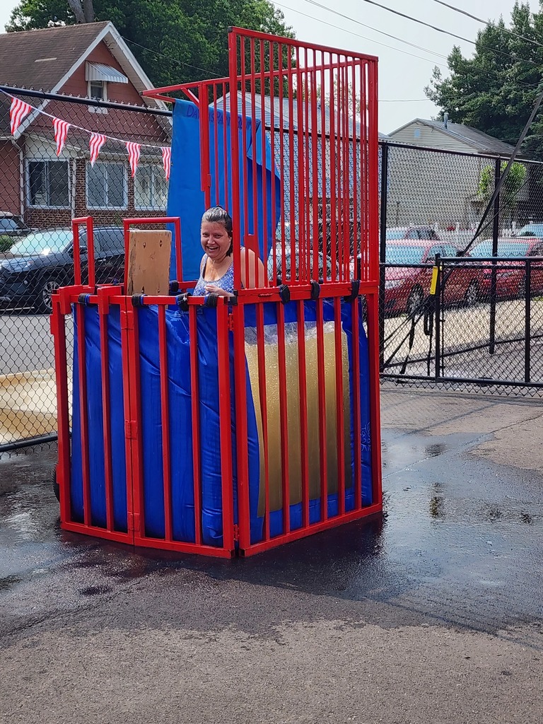 Superintendent in the dunk tank